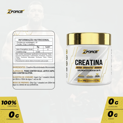 CREATINA MONOHIDRATADA 100% – 100G
